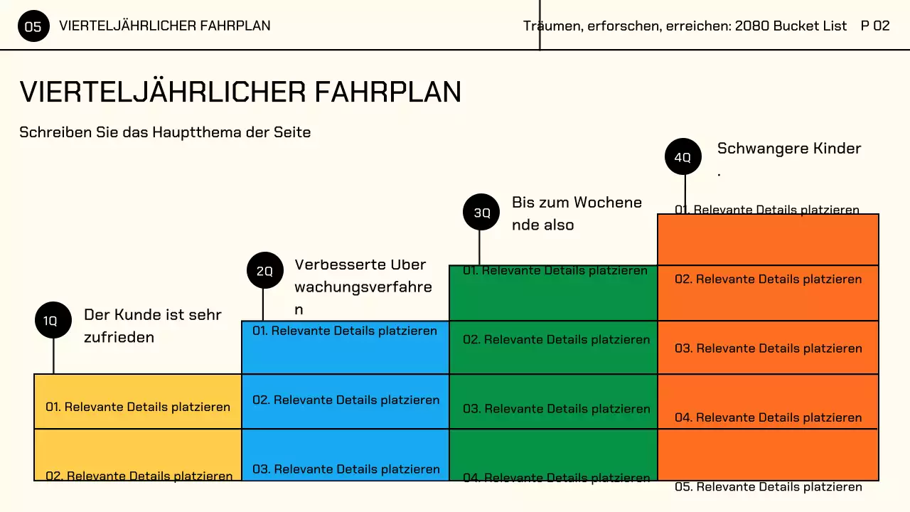 Gelb Buntes Niedliches Zeichen Illustrationen Bucket List