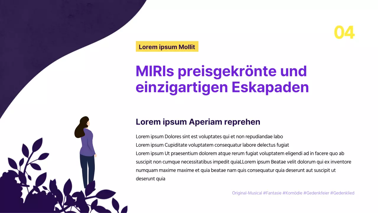 Kreativer musikalischer Vorschlag mit lila Hintergrund und Sternverzierungen