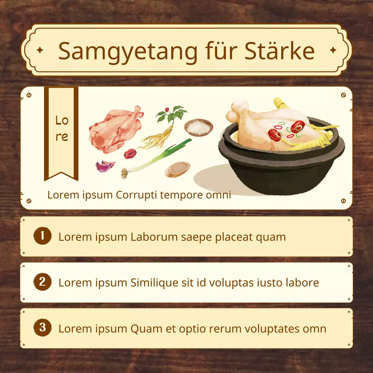 Über das traditionelle dreiteilige Outfit in Braun und Beige