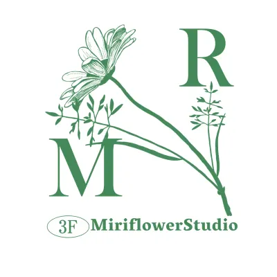 Florist mit grüner Blume Illustration