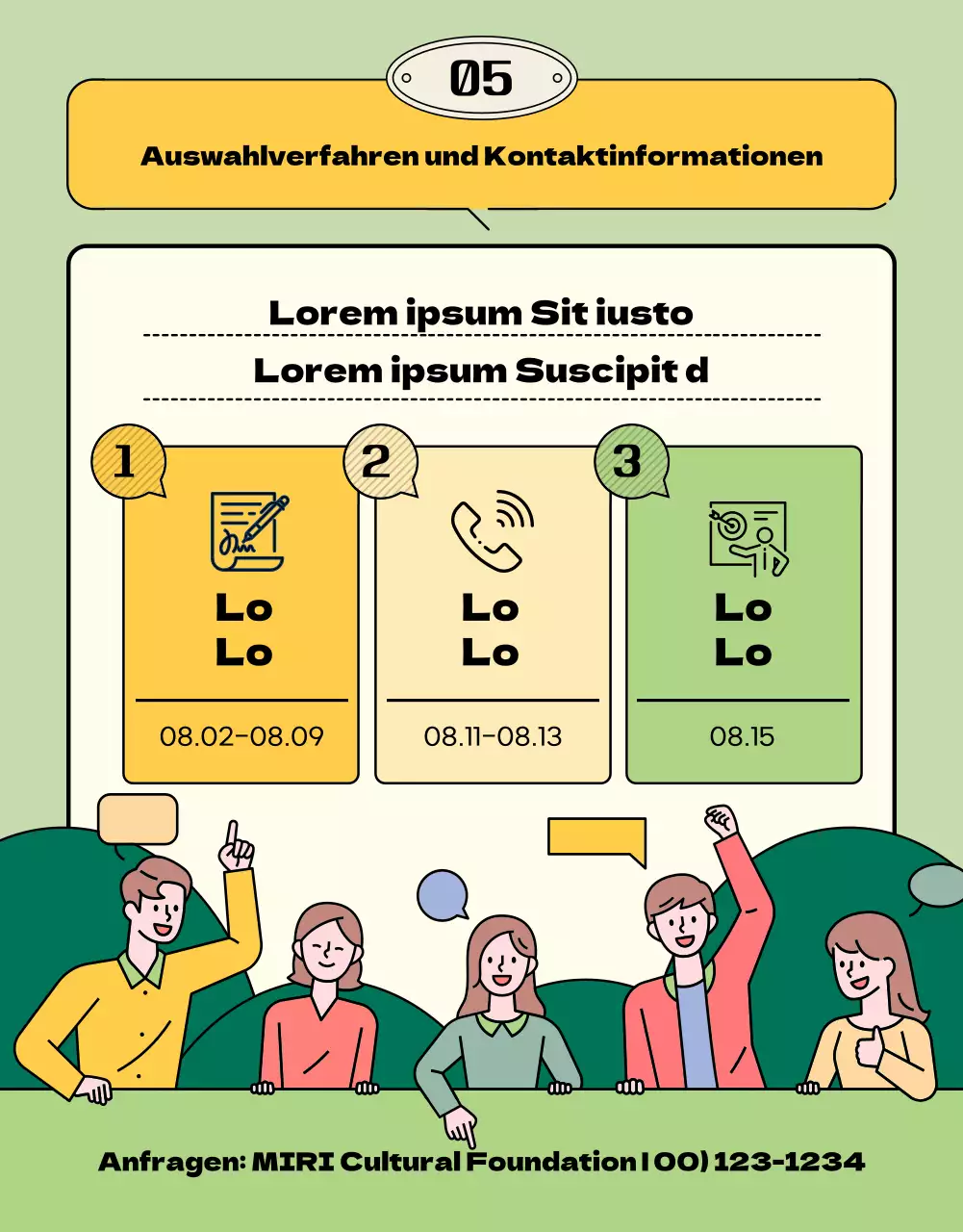 Gelbes und rosafarbenes geteiltes Layout Leitfaden für die Teilnahme an lokalen kulturellen Touren