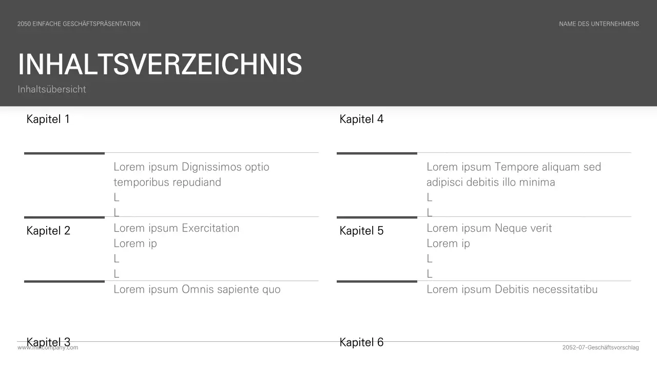 Einfache Geschäftspräsentation in Schwarz und Weiß