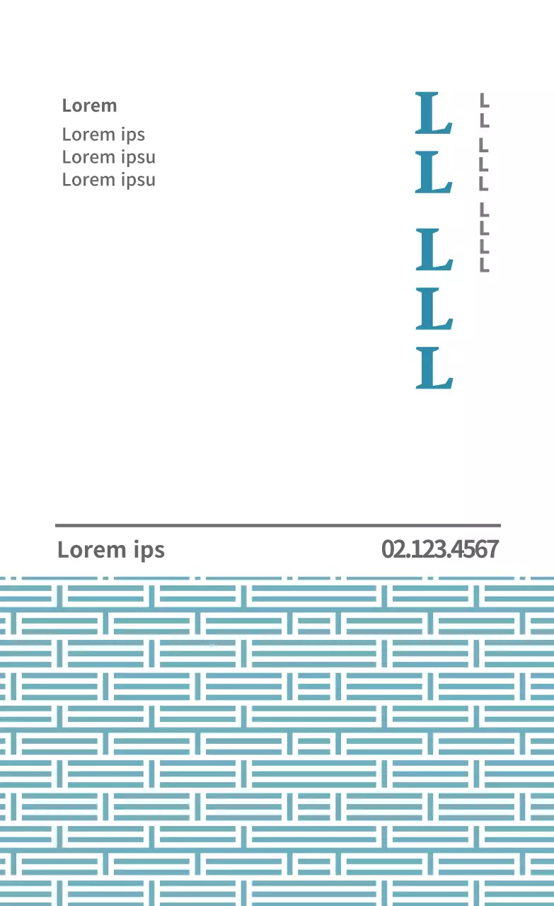 Blaues Werbeetikett für eine Klinik für traditionelle orientalische Medizin