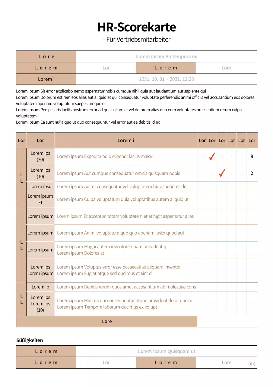 Ein einfaches Verdienstabzeichen zur Einstellung von Verkäufern in Schwarz- und Beigetönen