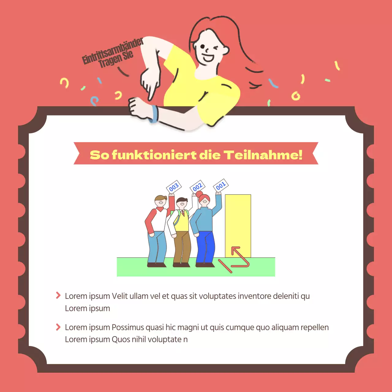 Ein farbenfrohes, von Partys inspiriertes Buntstift-Illustrationskonzept zum Thema Weltraumführer