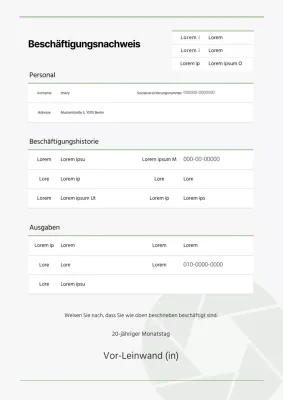 Ein einfaches, graubraunes Dokument zum Nachweis der Zustellung