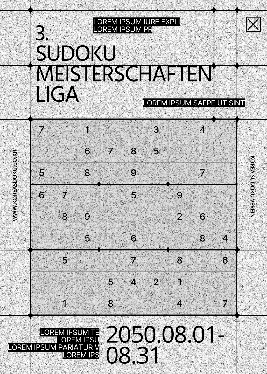 Leitfaden für die Sudoku Champions League im grauen Rauschen