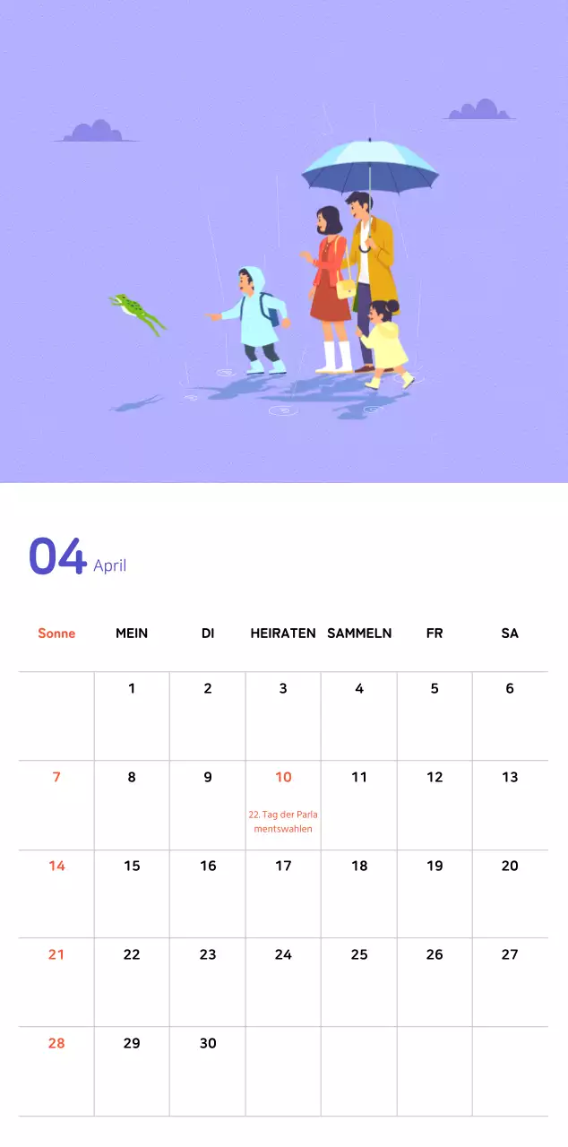 Warmes Familienkonzept in Pastellfarben