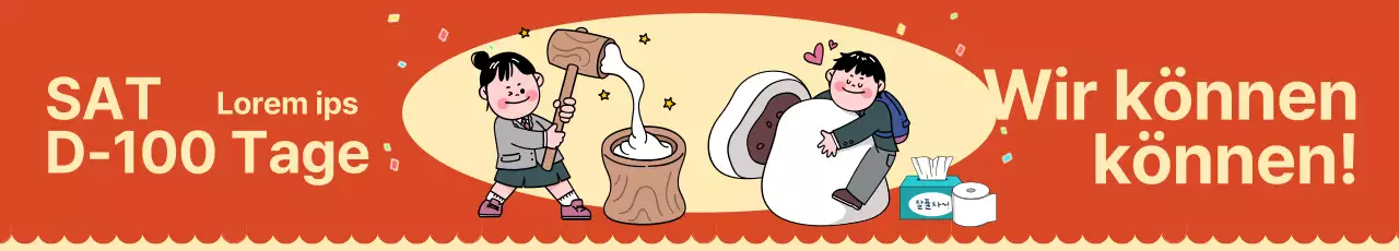 Nette konzeptionelle SATs zurück Tag jubeln Banner mit rotem Hintergrund