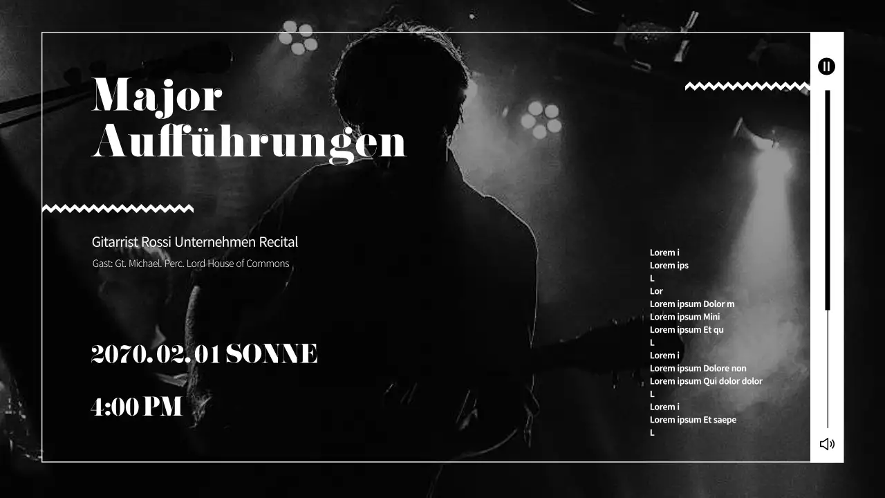 Eine einfache Gitarristenmappe in Schwarz