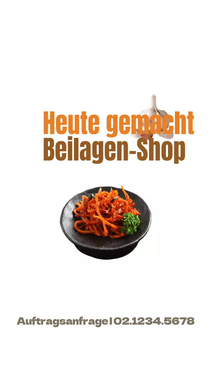 Heutiges Beilagengeschäft