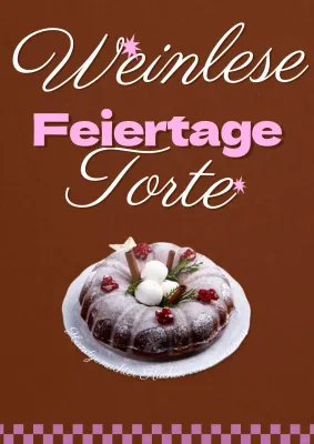 Vintage Kuchen Bäckerei Cafe Poster mit braunen rosa Hintergrund