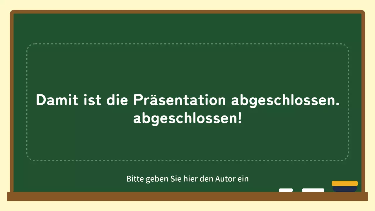 Grün-weiße Kreidetafel - Leitfaden für die Konzeption