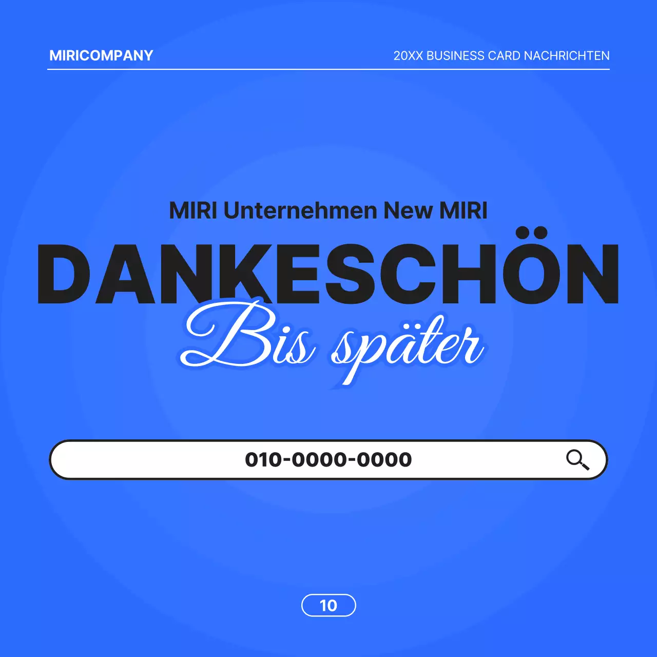 Minimalistisches Geschäftsangebot mit blauem Hintergrund