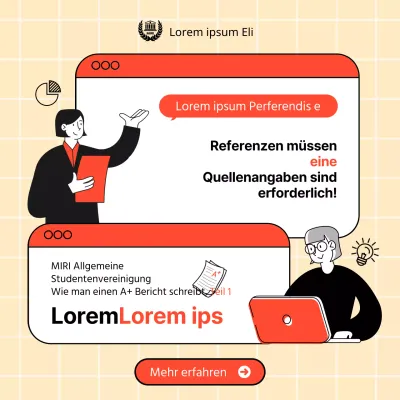 Rot hervorgehobene Illustrationen Korrekte Zuschreibung