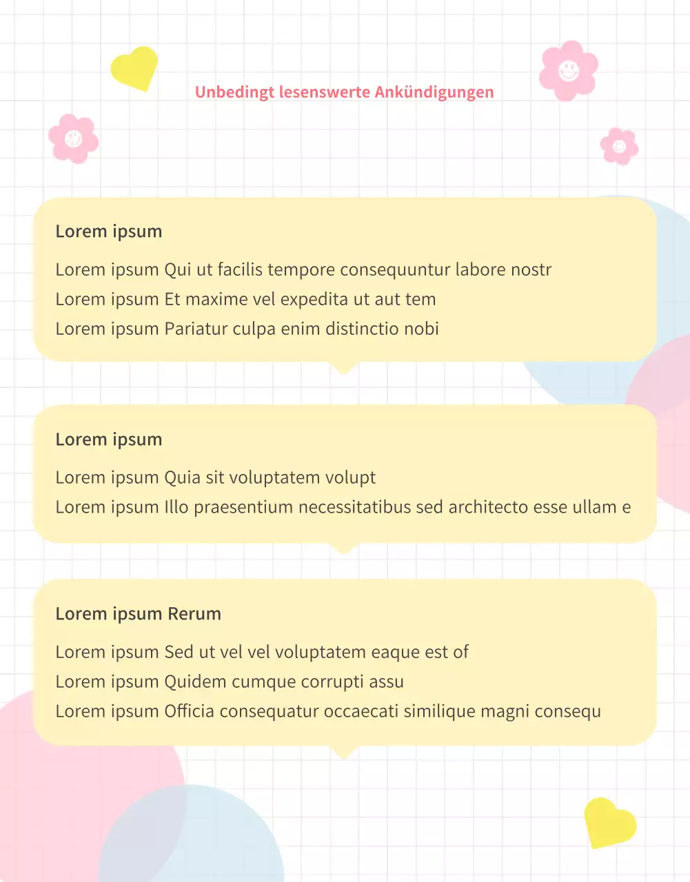 Stationery Store Random Box Event mit pastellfarbenem Hintergrund