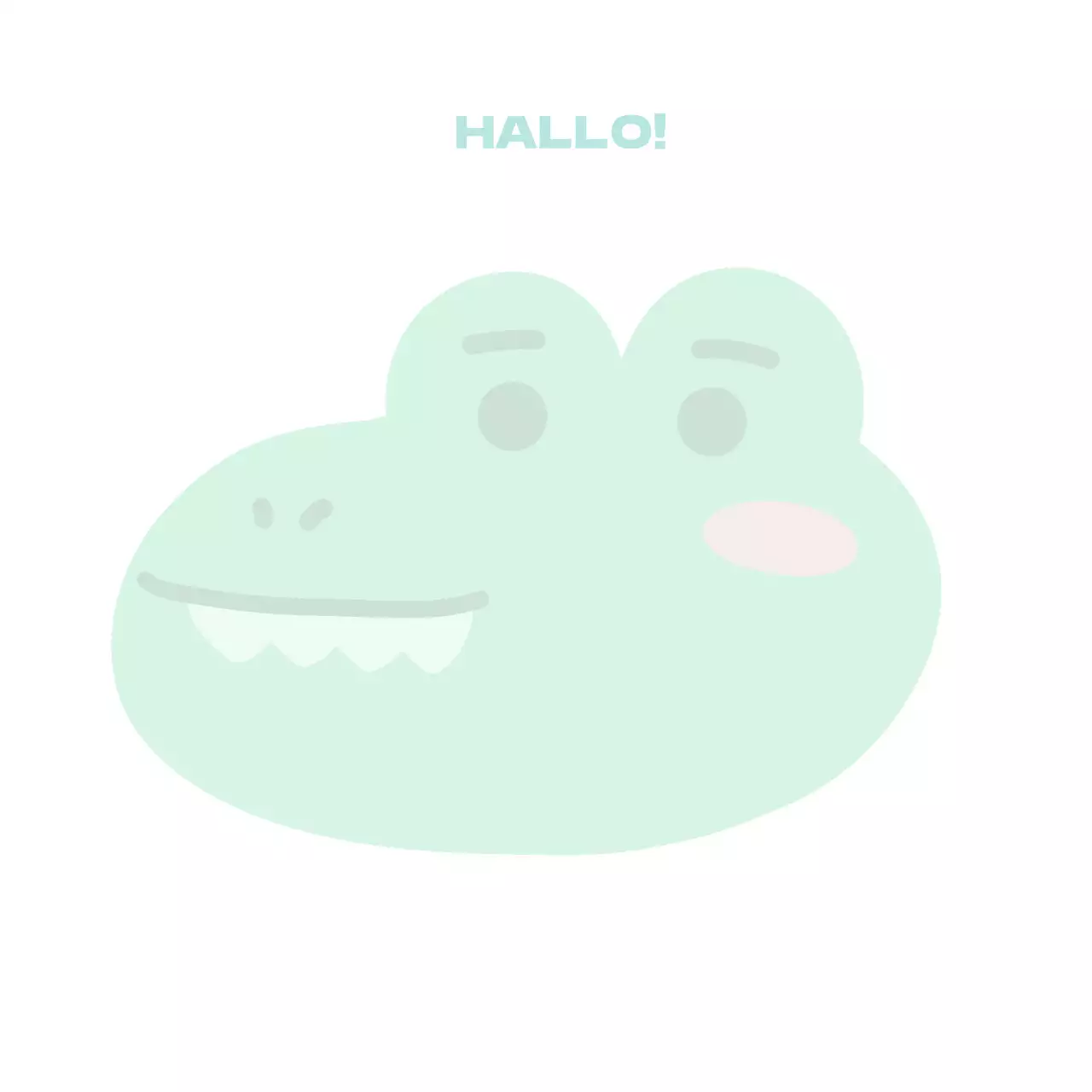 Niedliche Argo-Illustration in Weiß und Grün