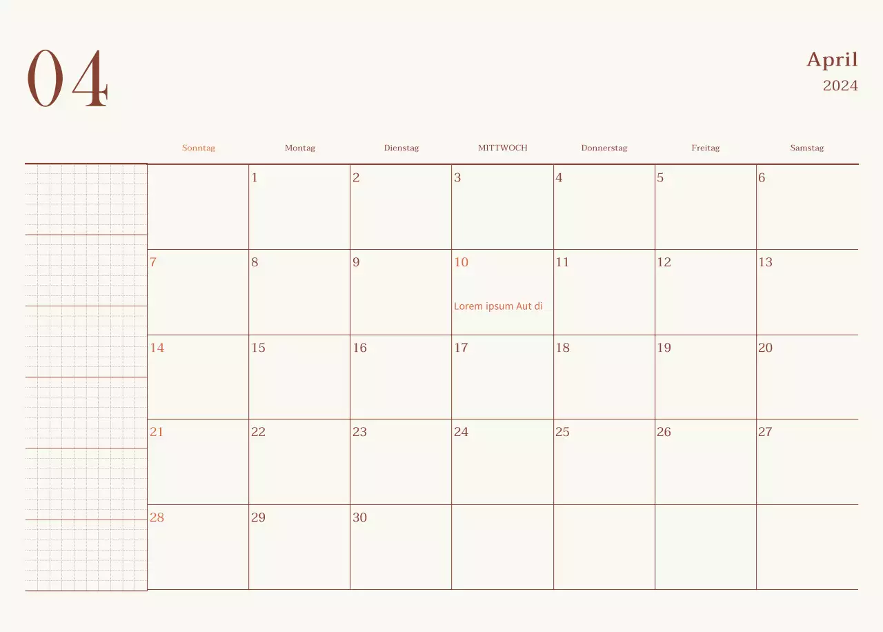 Emotionales Cafe-Fotolayout in Beige und Braun