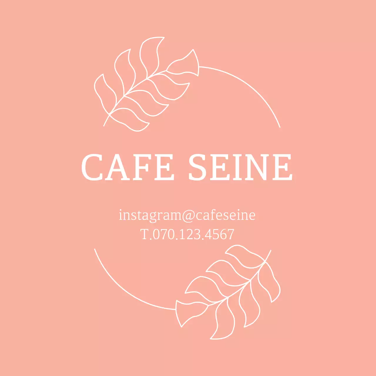 Rosa Einfache Illustration Cafe