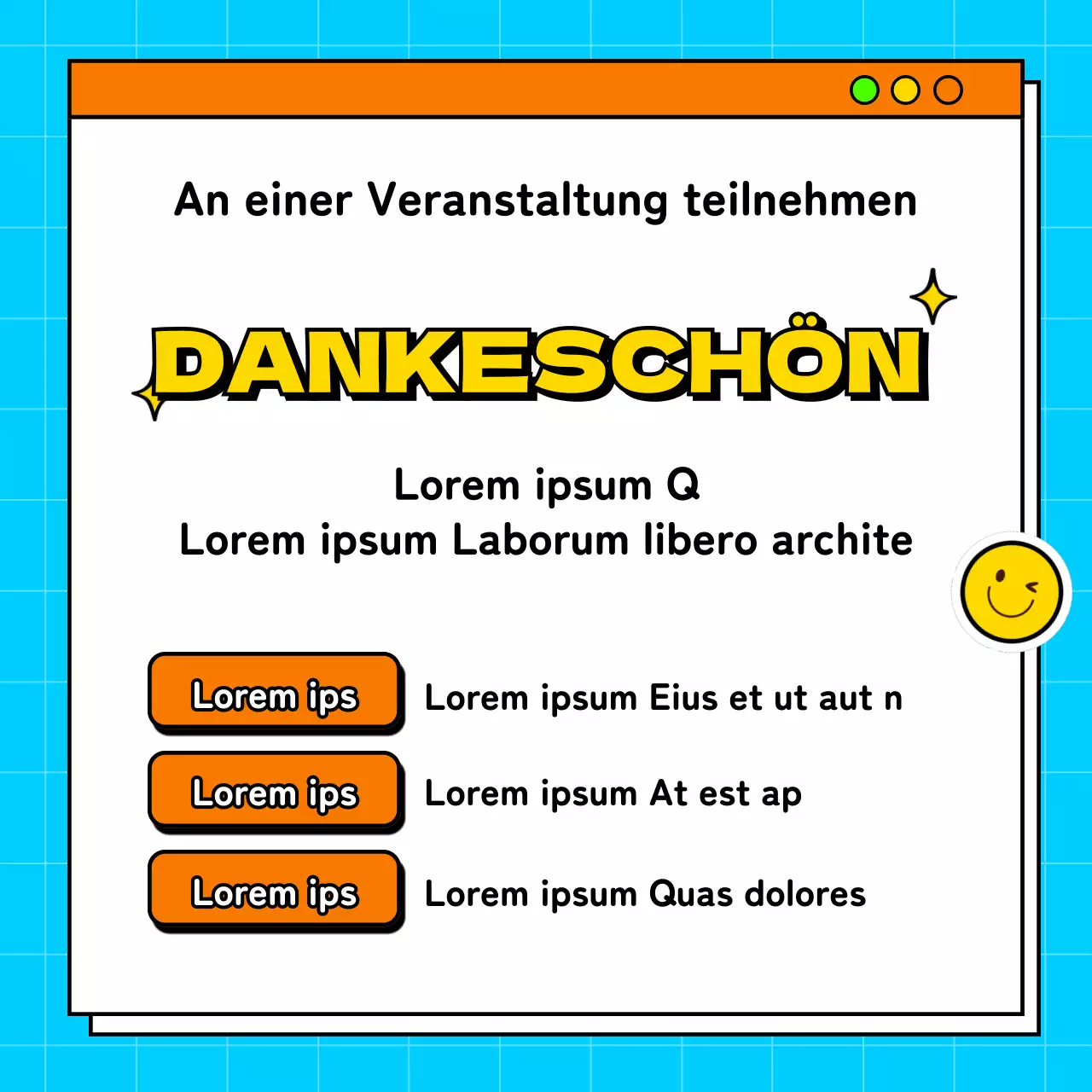 Ein Gleichgewichtsspiel am Arbeitsplatz mit gelben und hellblauen Farbtupfern gepostet von