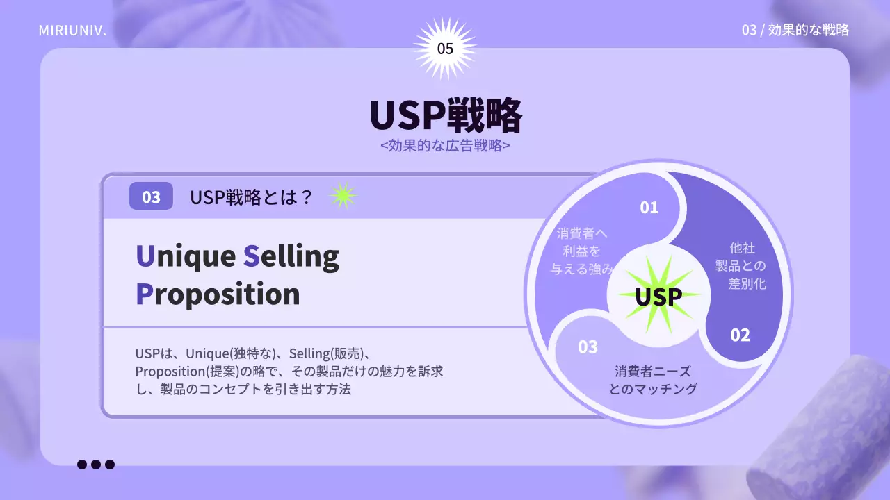 紫 モダン 広告 プレゼンテーション