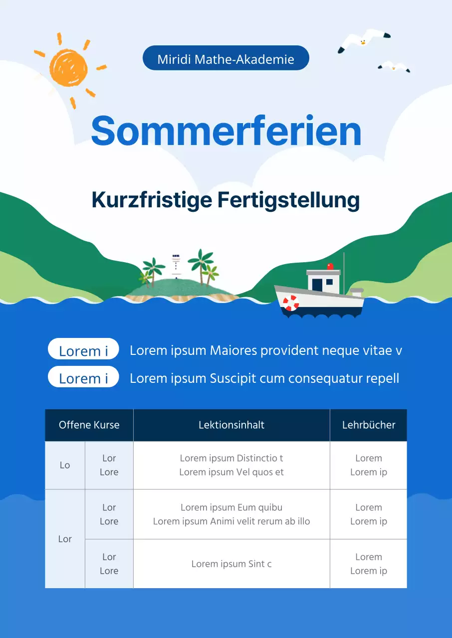 Einführung in die Blue Seascape Summer School Vorlesungen