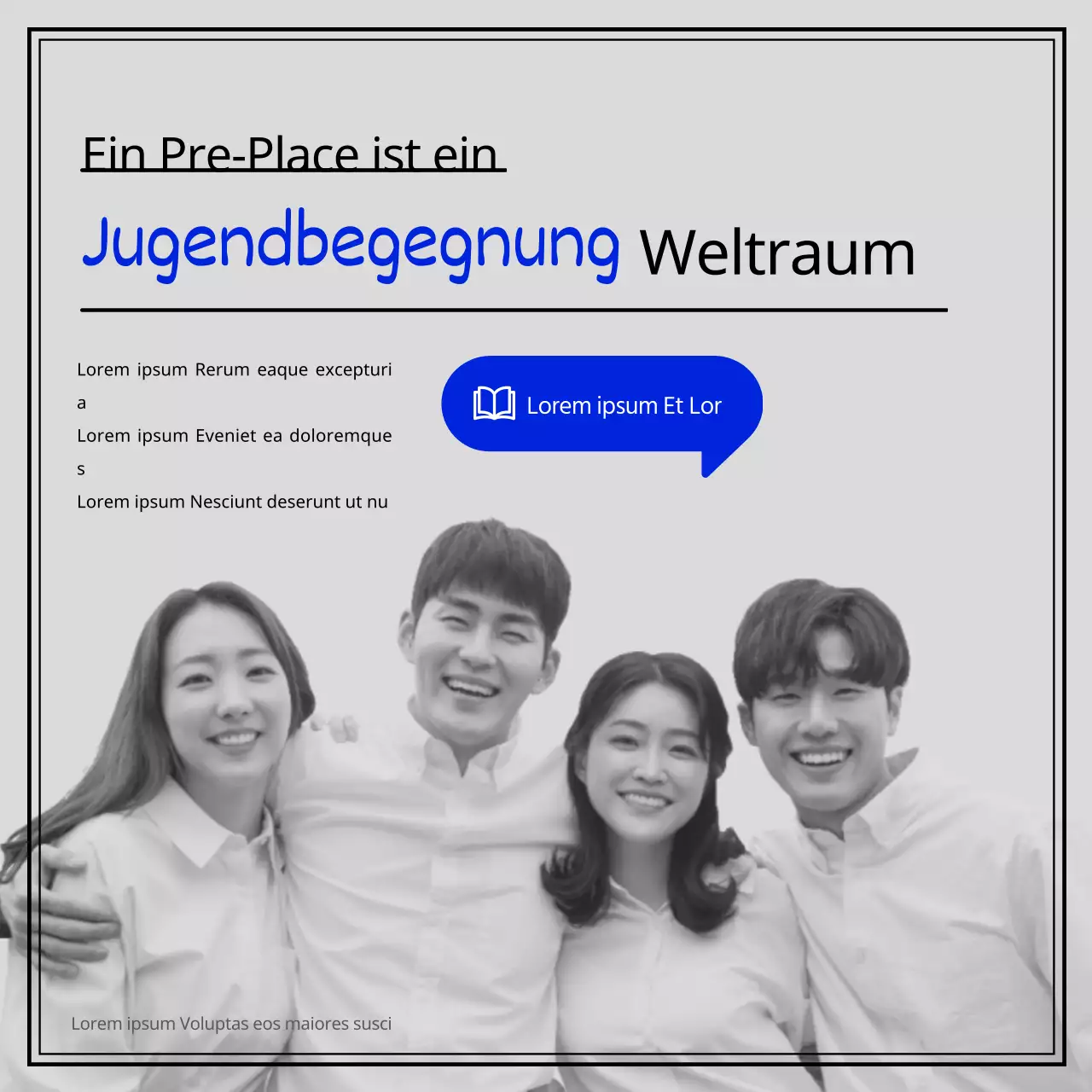 Einführung des Prestore-Raums, der das Image der blauen Jugend hervorhebt