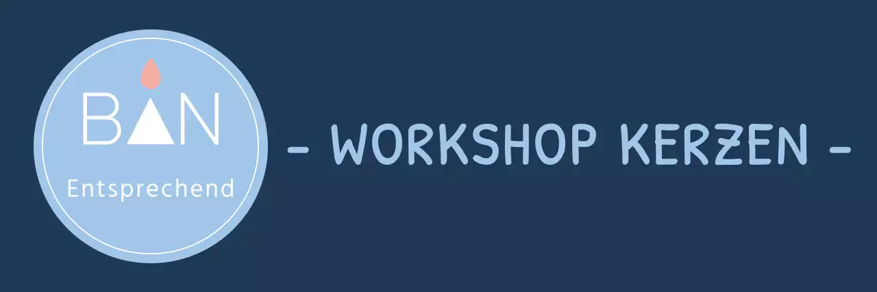 Einfaches, modernes Textlogo in Hellblau und Weiß für das Personal und die Erfahrung eines Kerzenladens