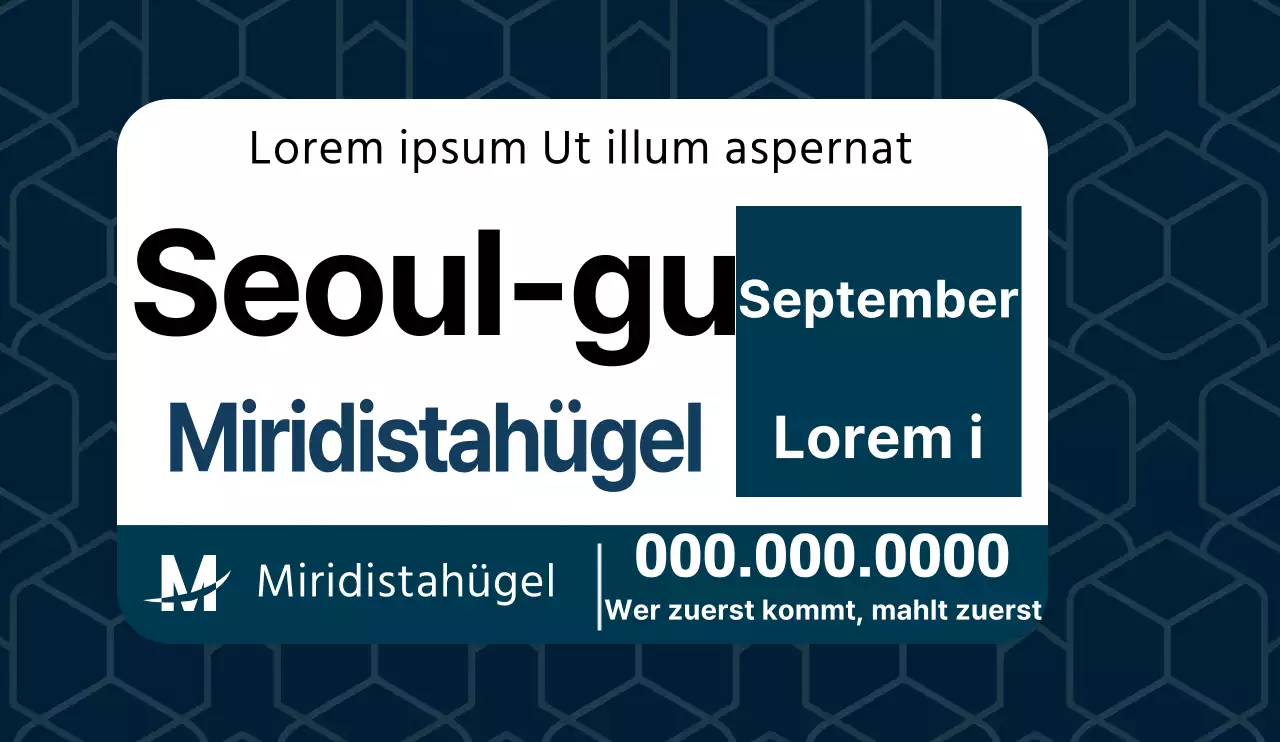 Gestalten Sie eine lesbare Verkaufsanzeige mit einem polygonalen Muster