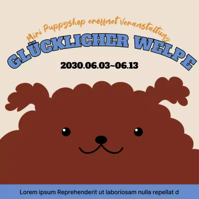 Ein niedlicher, hellblauer Hundepflegestand