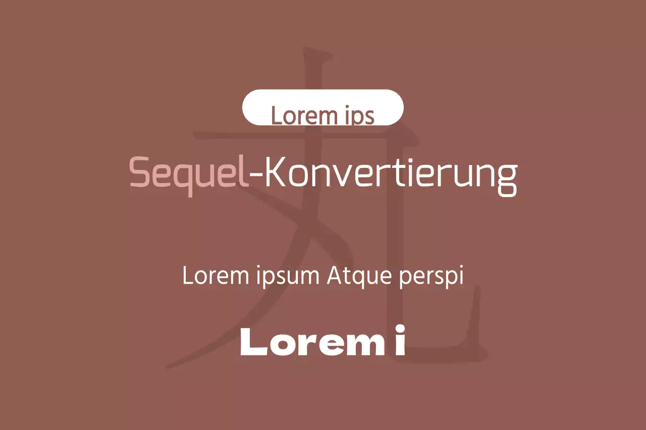 Sequel-Konvertierung