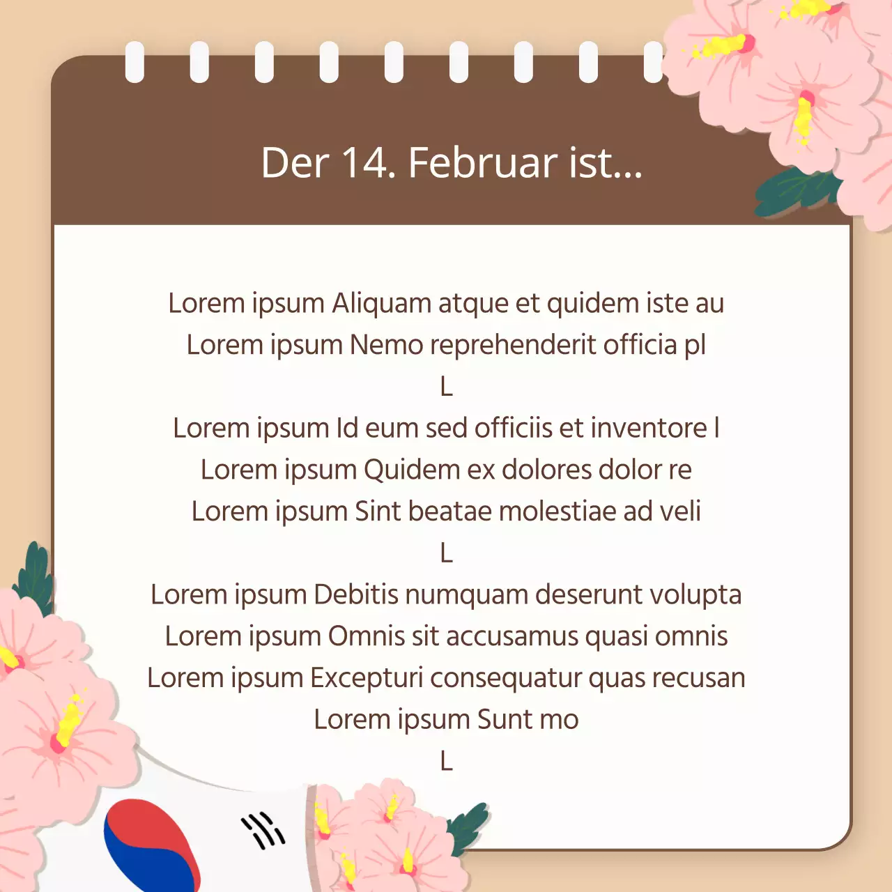 Kartennachrichten zur Erinnerung an den Arzt Ahn Jung-geun mit braunem Hintergrund