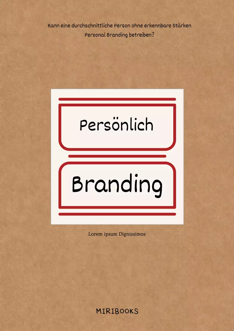 Brauner Kraftkarton mit Branding