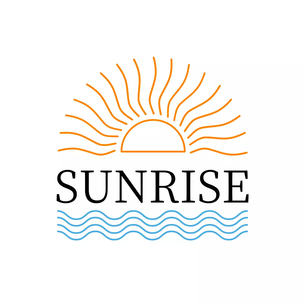 オレンジ シンプル ロゴ