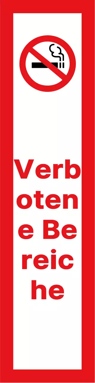 Rot und schwarz einfache Textausrichtung Layout-Stil Keine Informationen zum Rauchen