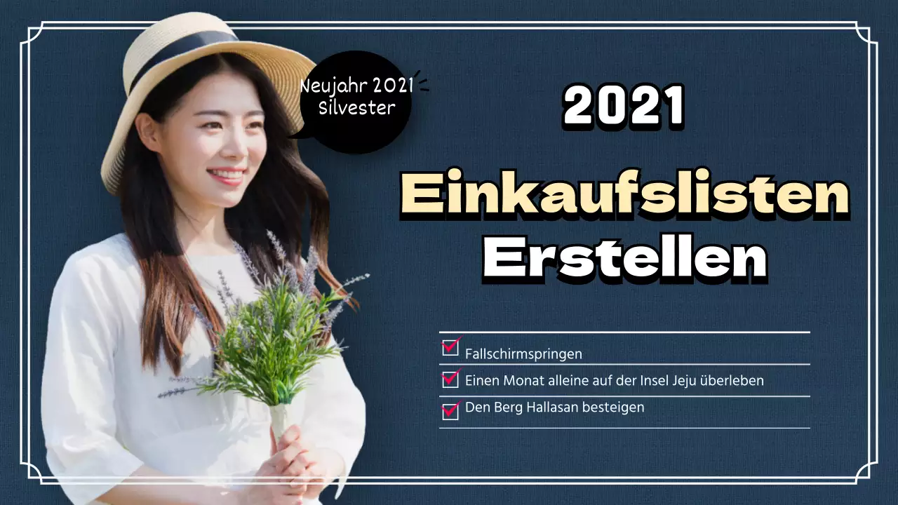 Eine saubere Liste für das neue Jahr