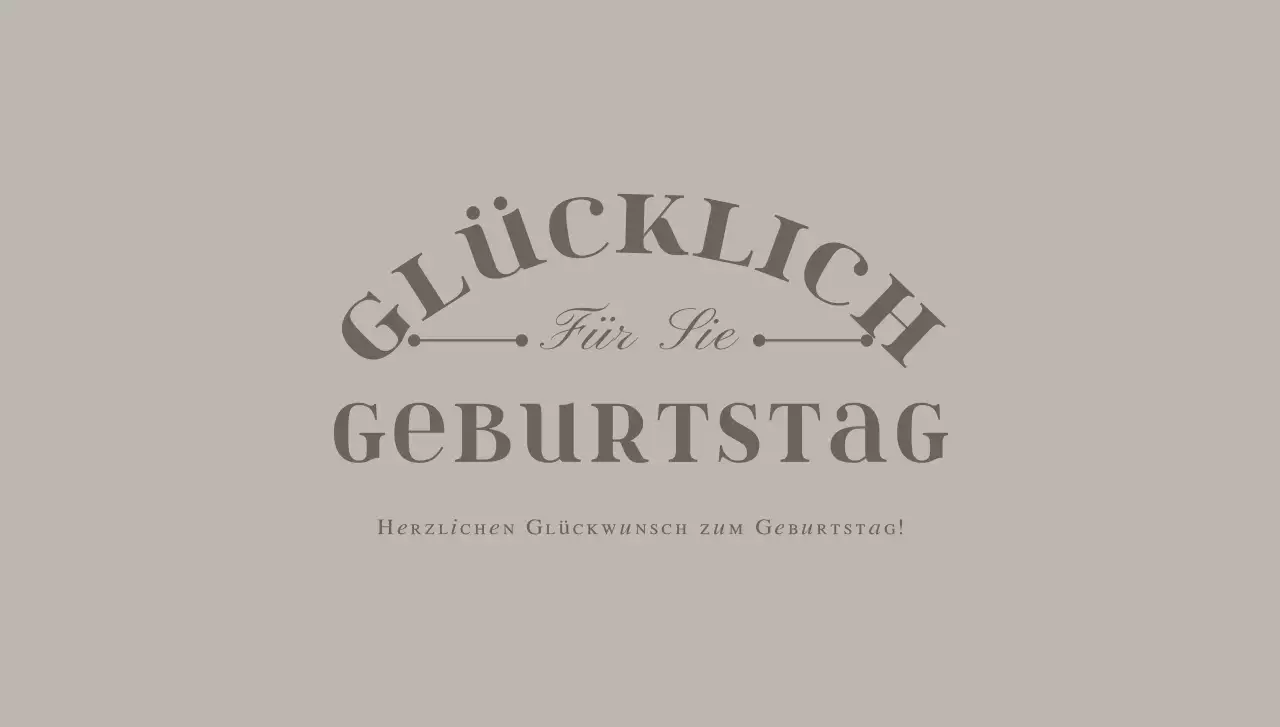 Geburtstag Postkarte Umschlag mit Text und Linie Illustration