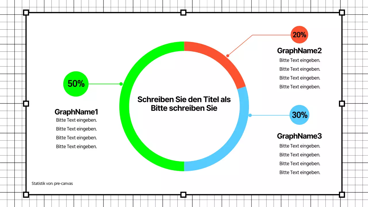 Einfache Diagramme in Neonfarben