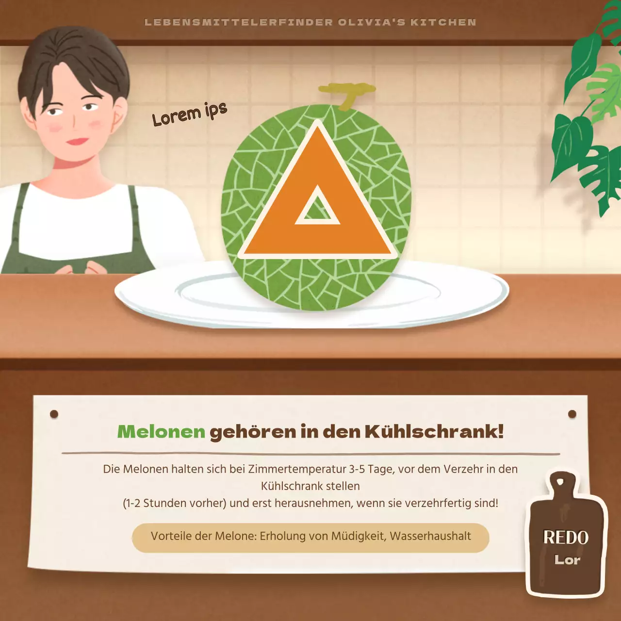 Quiz über das braune, emotionale Illustrationskonzept des Overkills