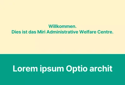 Eine öffentliche Bekanntmachung in Form eines Willkommensbriefs mit einem Willkommensschild.