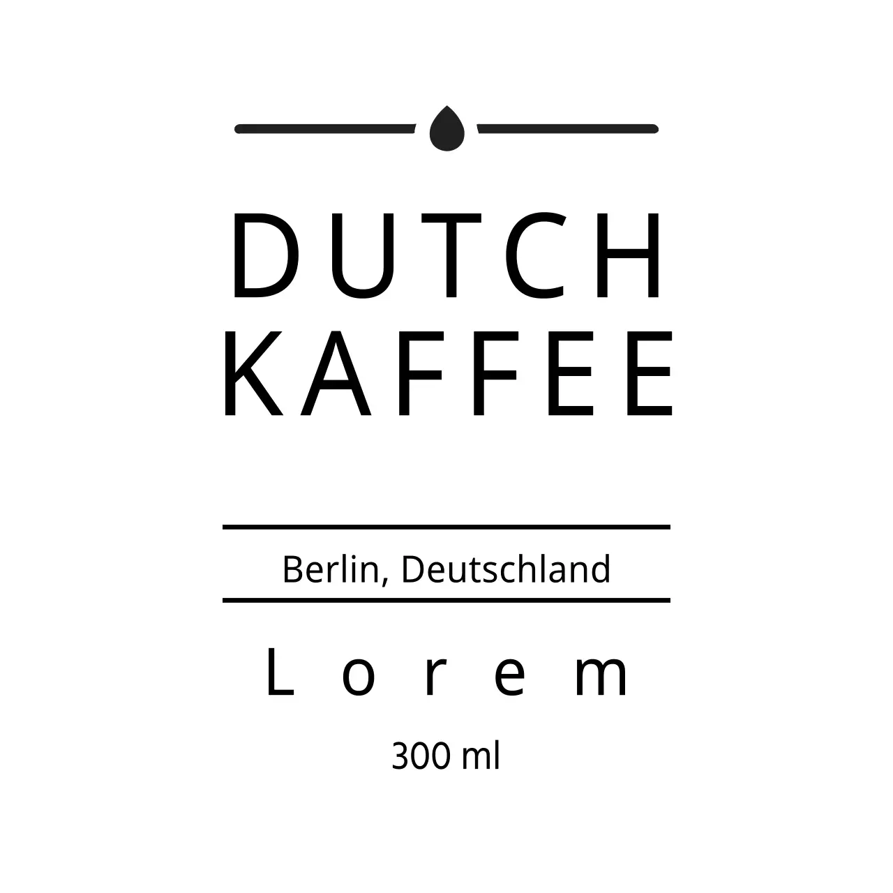 DUTCH COFFEE