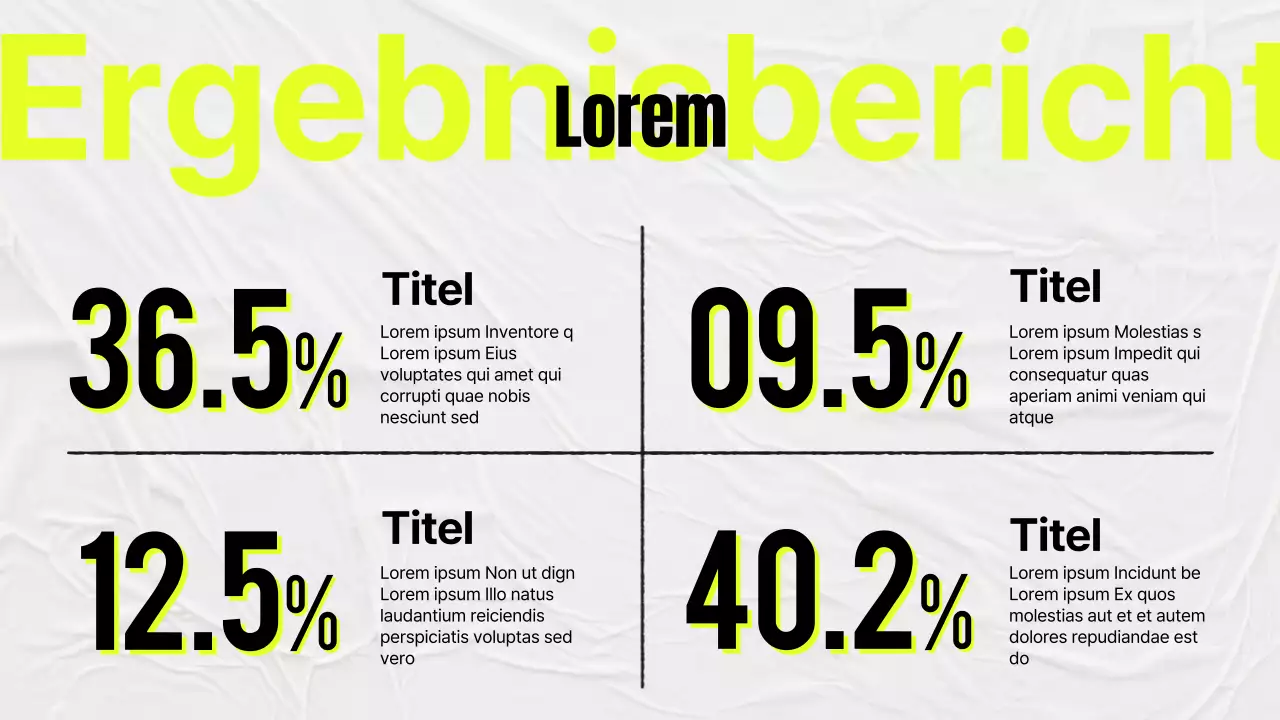 Einfaches Studienprotokoll in Gelb und Grau