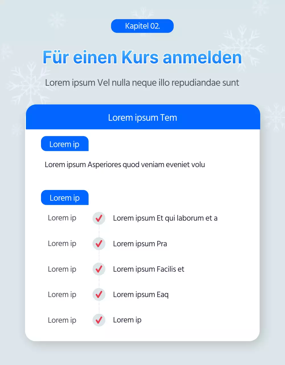 Winterliche Ski- und Snowboardkurse in Blau (Detailseite)