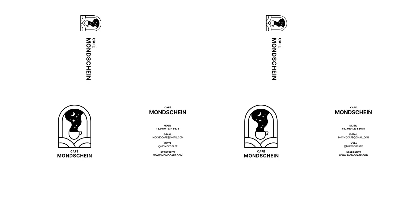 Einfaches und emotionales illustriertes Emblem-Logo für Informationen und Werbung für Cafés