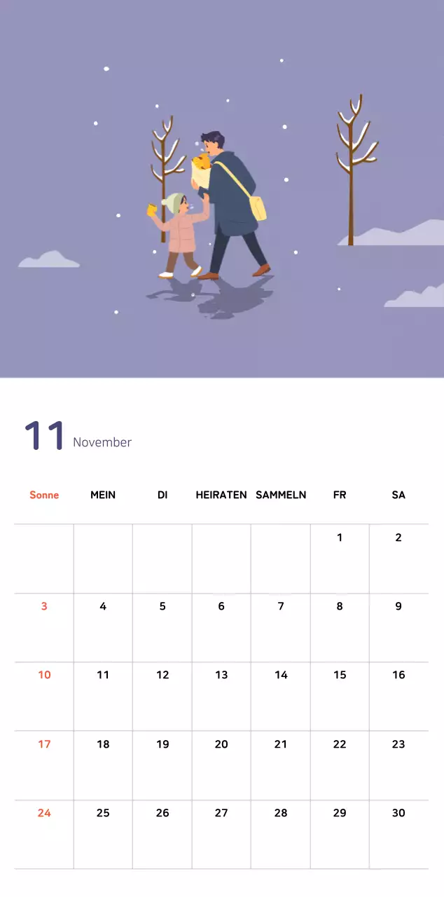 Warmes Familienkonzept in Pastellfarben