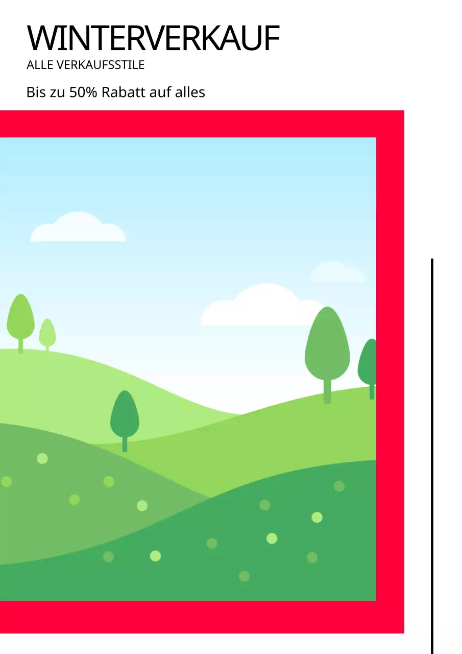 Verschiedene Layouts mit Fotos in Rot