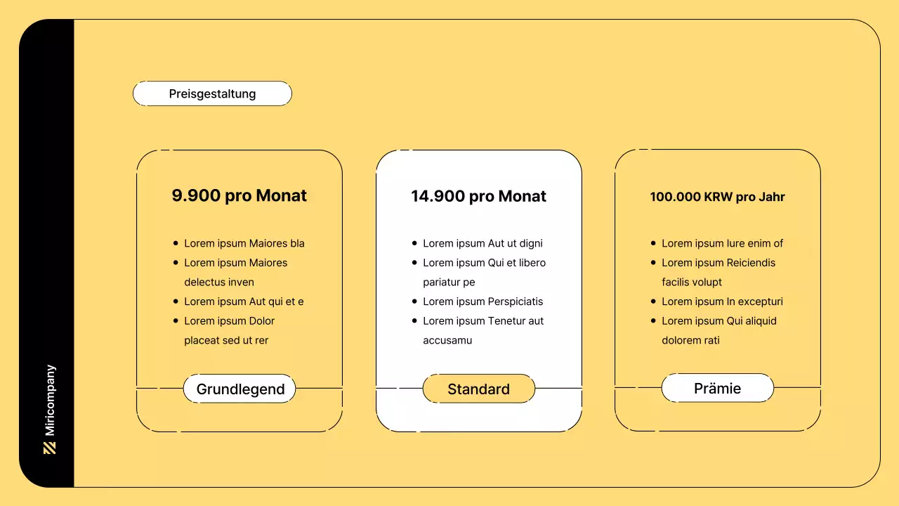 Business-Illustration mit einfachen Linien und gelber Farbe