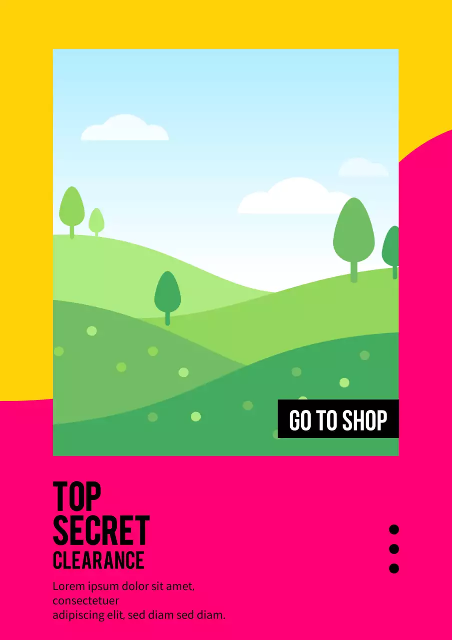 カラフル ポップ セール ポスター