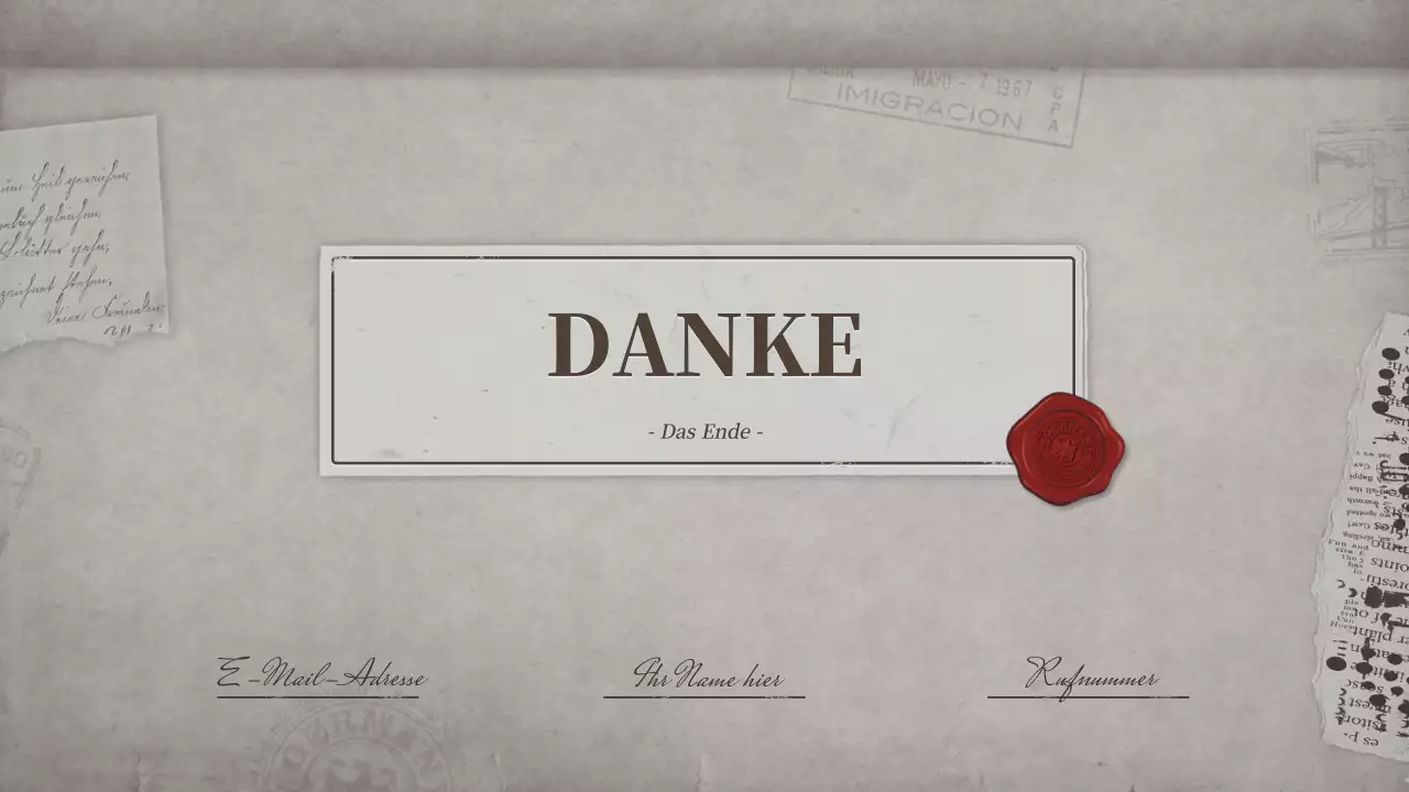 Storybook-Präsentation mit braunem, altem Notizbuchkonzept