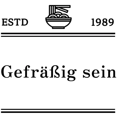 Schwarz und weiß einfache moderne Lebensmittel-Symbole Logo und Text-Kombination Logo-Typ-Stil chinesisches Restaurant Förderung